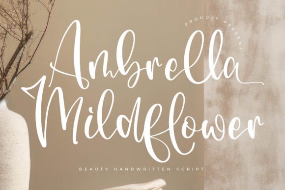 Ambrella Mildflower: A Luxury Script Font That Feels Like a Thoughtful Handshake