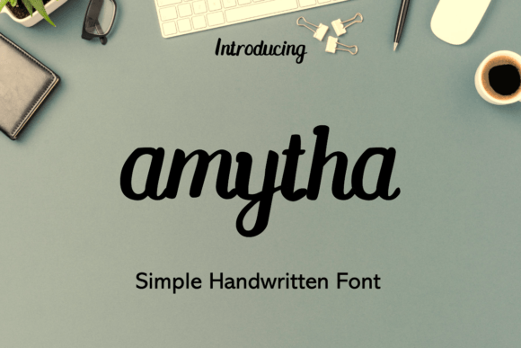 Amytha: A Modern Handwritten Font for Polished Branding