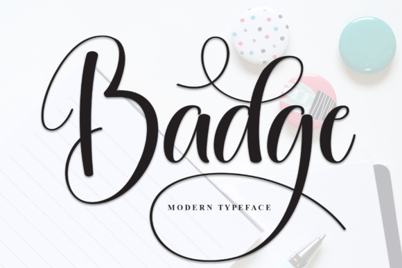Badge: A Script Font That Feels Like a Quiet Smile