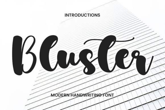 Bluster: A Festive Script Typeface for Joyful Editorial Moments