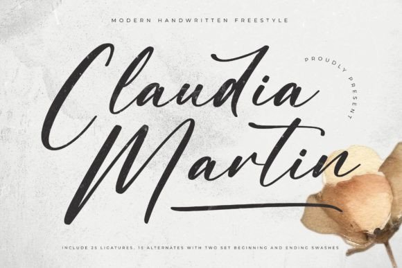 Claudia Martin: A Handwritten Script Font with Urban Edge