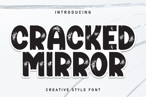 Cracked Mirror: A Display Font That Cuts Through the Feed