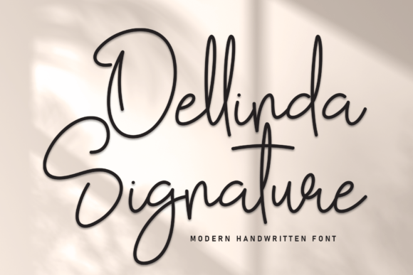 Dellinda Signature: A Thoughtful Script Font for Editorial Warmth