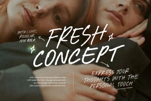 Fresh Concept: A Handwritten Font for Editorial Expression