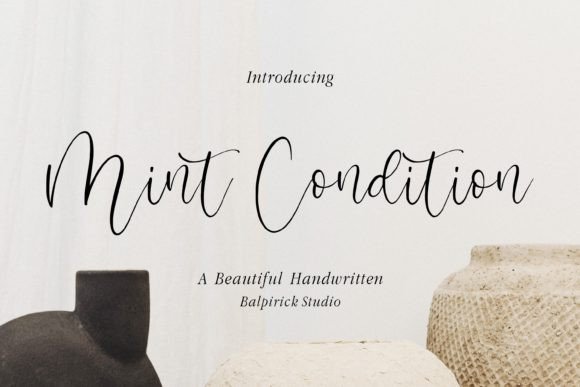 Mint Condition: A Stylish Script Font for Handmade Charm