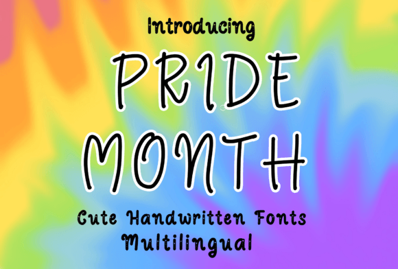 Pride Month: A Handwritten Script Font for Joyful Editorial Moments
