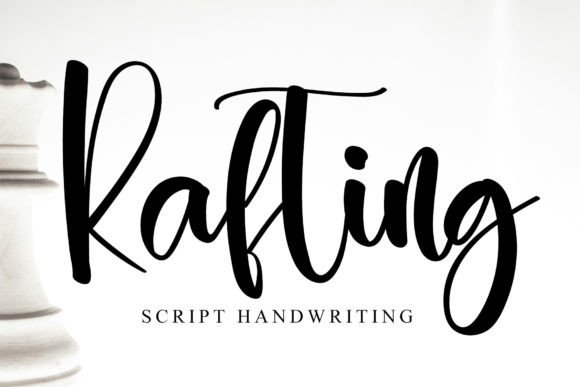 Rafting: A Stylish Script Font for Handmade Labels & Printables