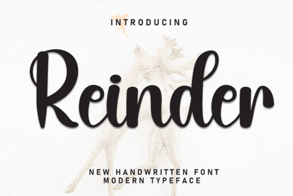 Reinder: A Playful Handwritten Font for Handmade Labels & Printables