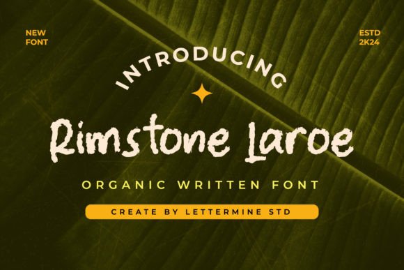 Rimstone Laroe: A Thoughtful Handwritten Font for Editorial Design