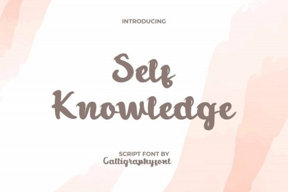 Self Knowledge: A Script Font for Impactful Digital Design