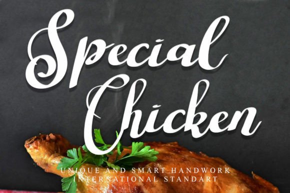 Special Chicken: A Refined Script Font for Digital Branding