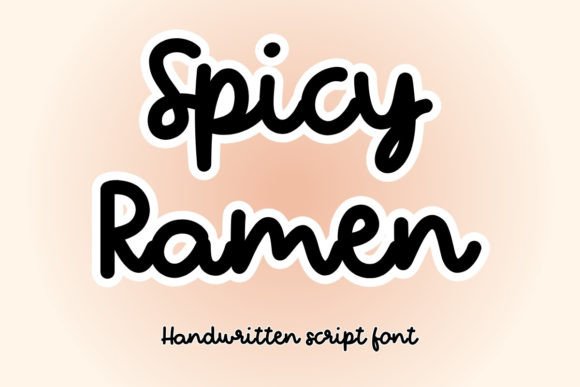Spicy Ramen: A Playful Script Font for Editorial Design