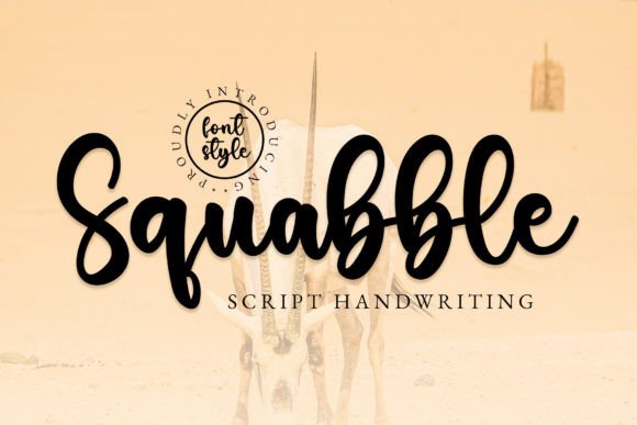 Squabble: A Handwritten Font That Feels Like a Thoughtful Pause